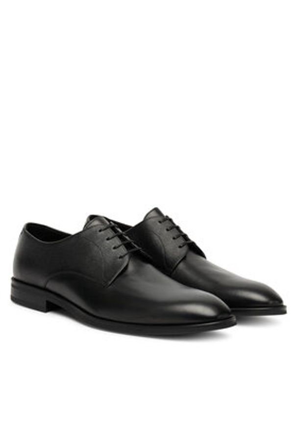 BOSS Półbuty Derrek 50547055 Czarny. Kolor: czarny. Materiał: skóra