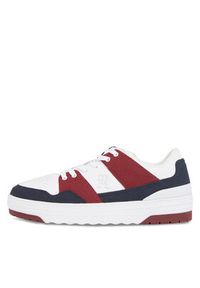 TOMMY HILFIGER - Tommy Hilfiger Sneakersy Th Lo Basket Sneaker FW0FW07309 Niebieski. Kolor: niebieski. Materiał: skóra