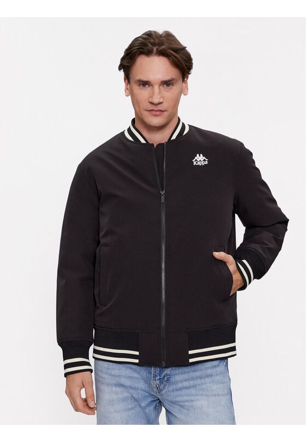 Kappa Kurtka bomber Authentic Gomin 331H2MW Czarny Comfort Fit. Kolor: czarny. Materiał: syntetyk