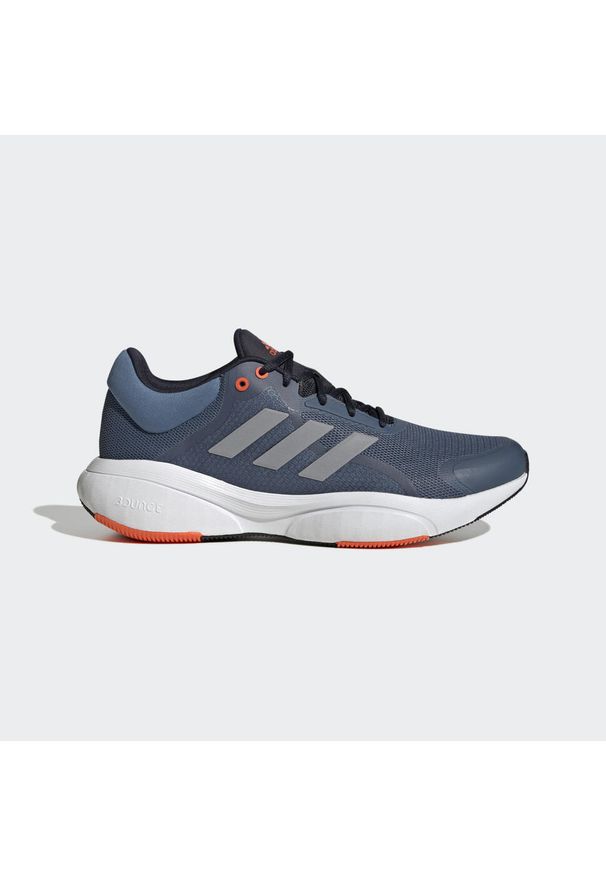 Adidas - Buty do biegania męskie adidas Response. Kolor: szary, pomarańczowy, wielokolorowy. Sport: bieganie