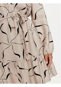 Vero Moda Sukienka codzienna Jessi 10317440 Beżowy Regular Fit. Okazja: na co dzień. Kolor: beżowy. Materiał: wiskoza. Typ sukienki: proste. Styl: casual