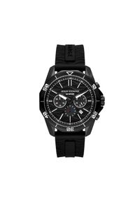 Zegarek Armani Exchange. Kolor: czarny