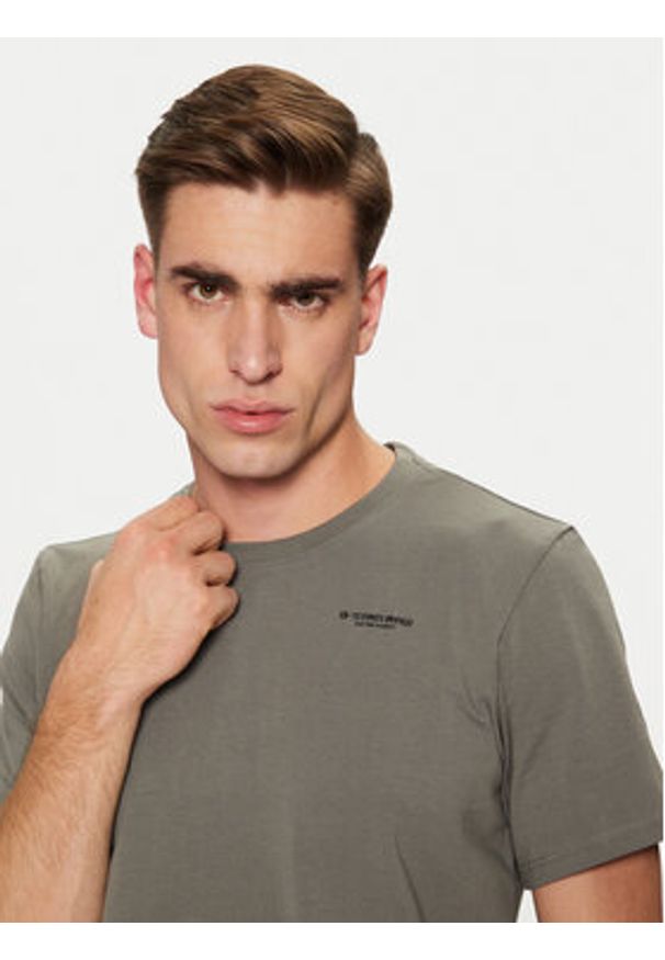 G-Star RAW - G-Star Raw T-Shirt Base D19070 1260 Szary Slim Fit. Kolor: szary. Materiał: bawełna