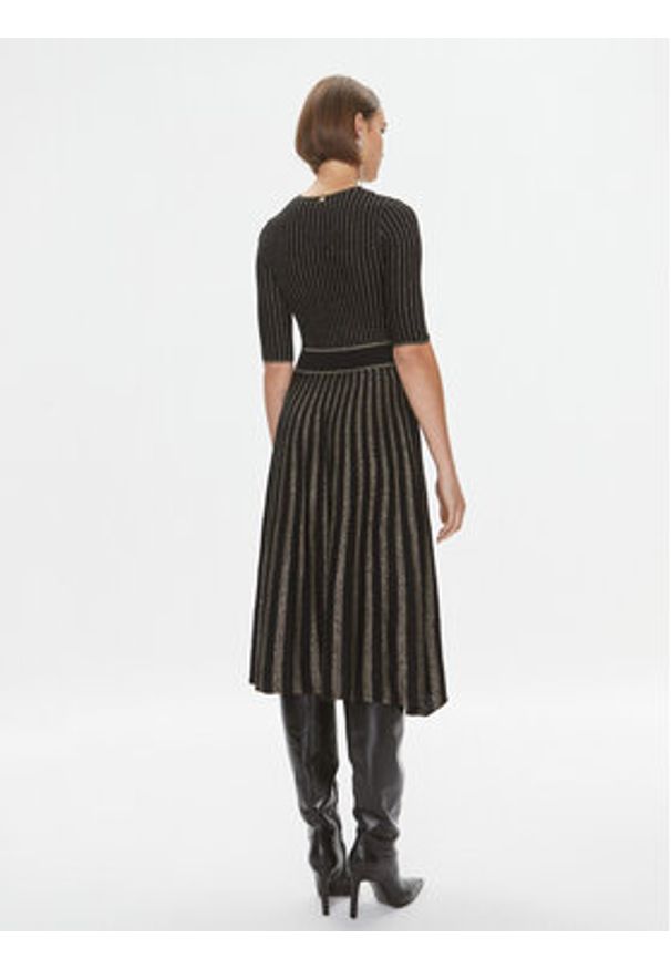 Pinko Sukienka codzienna Bitter 100413 A0L0 Czarny Regular Fit. Okazja: na co dzień. Kolor: czarny. Materiał: syntetyk. Typ sukienki: proste. Styl: casual