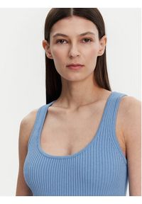 MICHAEL Michael Kors Sukienka dzianinowa MS5830I33D Niebieski Slim Fit. Kolor: niebieski. Materiał: wiskoza #4