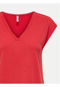 only - ONLY T-Shirt Free 15287041 Czerwony Regular Fit. Kolor: czerwony. Materiał: syntetyk #2