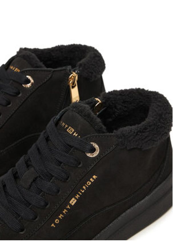 TOMMY HILFIGER - Tommy Hilfiger Sneakersy Modern Court Sneaker Mc Wl FW0FW09000 Czarny. Kolor: czarny. Materiał: skóra