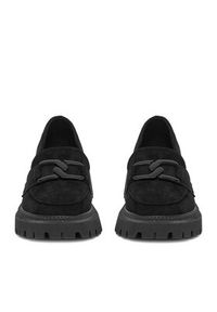 DeeZee Loafersy LE601-5 Czarny. Kolor: czarny. Materiał: materiał #2