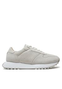 Calvin Klein Sneakersy Low Top Lace Up Suede HM0HM01645 Szary. Kolor: szary. Materiał: zamsz, skóra