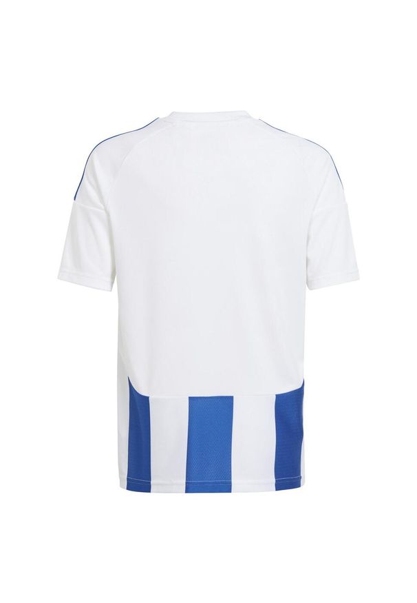 Adidas - Koszulka dla dzieci adidas. Kolor: wielokolorowy, niebieski, biały. Sport: piłka nożna