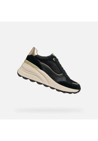 Geox - Buty GEOX D SPHERICA EC13 Czarny. Kolor: czarny. Materiał: syntetyk, tkanina, skóra