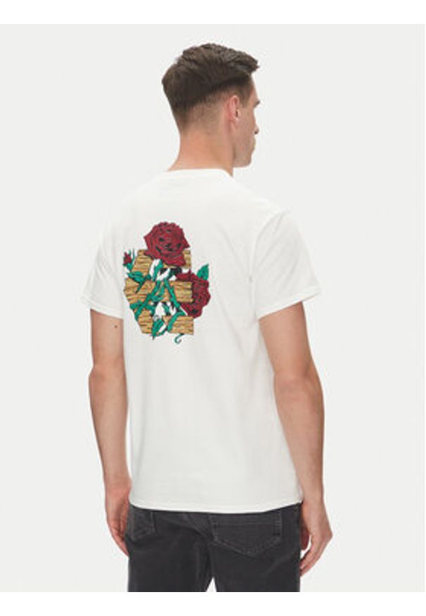 Etnies T-Shirt Rose Arrow 4130004131 Biały Regular Fit. Kolor: biały. Materiał: bawełna