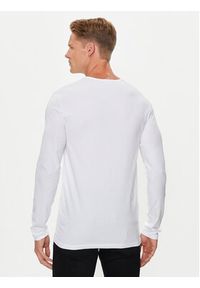 VERSACE - Versace Longsleeve AUU01007 1A10011 Biały Regular Fit. Kolor: biały. Materiał: bawełna. Długość rękawa: długi rękaw #8