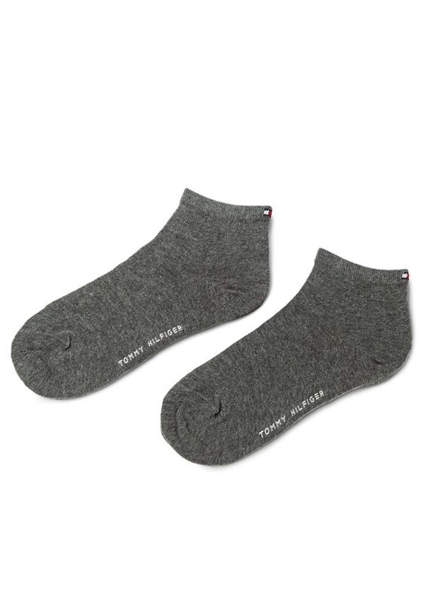 TOMMY HILFIGER - Tommy Hilfiger Skarpety krótkie 373001001 Szary. Kolor: szary. Materiał: materiał