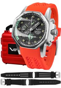 Zegarek męski Vostok Europe YM86-640A695SR czerwony. Kolor: czerwony #1