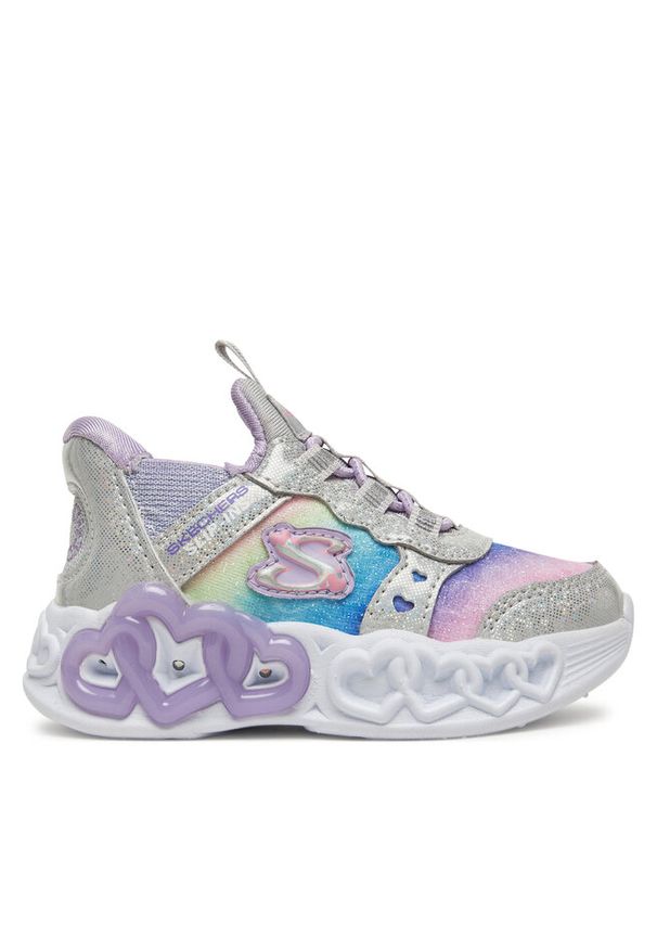 skechers - Sneakersy Skechers. Kolor: srebrny