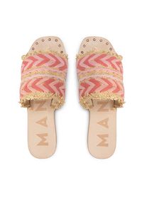 Manebi Klapki Leather Sandals S 8.3 Y0 Różowy. Kolor: różowy. Materiał: materiał