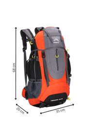 SPRINGOS - Plecak trekkingowy 65+5 L Springos. Kolor: pomarańczowy. Styl: sportowy