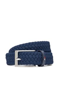 TOMMY HILFIGER - Pasek Męski Tommy Hilfiger. Kolor: niebieski