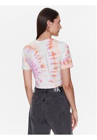 Vans T-Shirt Resort Wash VN0003PS Kolorowy Cropped Fit. Materiał: bawełna. Wzór: kolorowy #5