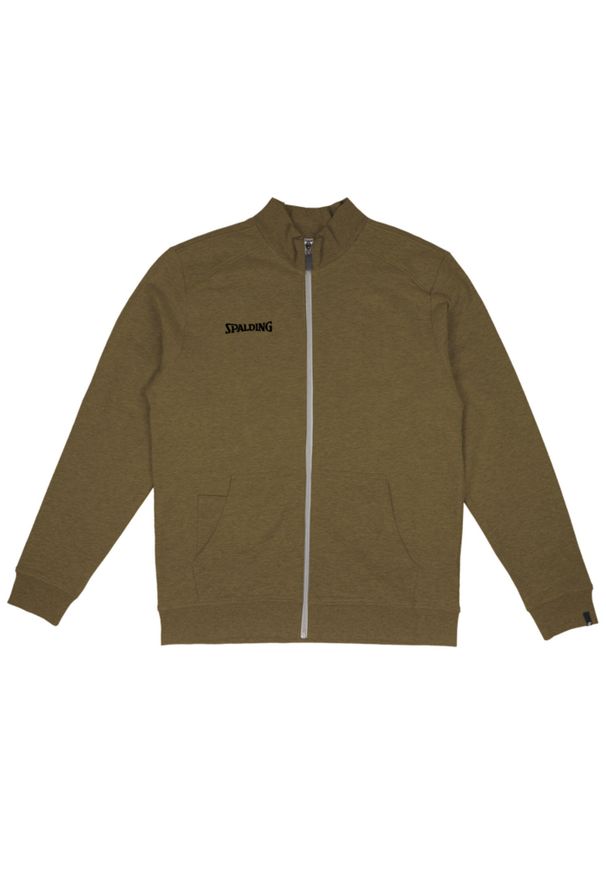 SPALDING - Bluza pełny zamek błyskawiczny Spalding Flow. Kolor: zielony. Sport: koszykówka