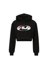 Fila - Bluza damska FILA Lapalisse Cropped Hoody. Kolor: czarny