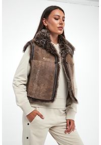 Aeronautica Militare - Kamizelka damska futrzana/kożuch AERONAUTICA MILITARE. Materiał: futro #1