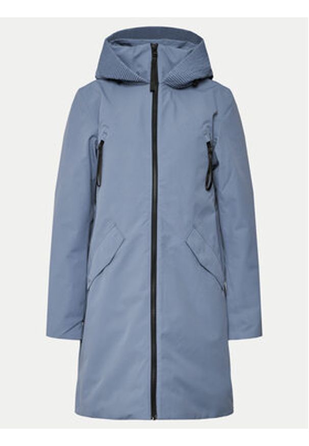 Didriksons Parka Bente Wns Parka 504921 Niebieski Regular Fit. Kolor: niebieski. Materiał: syntetyk