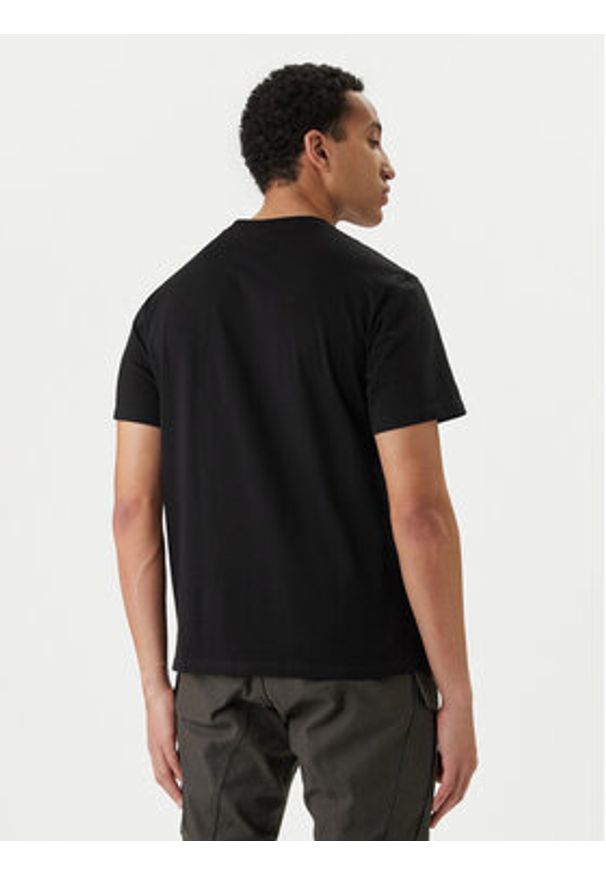 Hunter T-Shirt Essentials HARM0085252 Czarny Regular Fit. Kolor: czarny. Materiał: bawełna