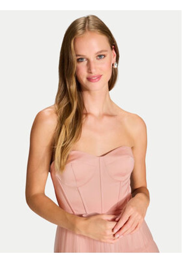 Hey Kyla Sukienka wieczorowa 5AJ009HK Różowy Regular Fit. Kolor: różowy. Materiał: syntetyk. Styl: wizytowy