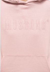 Mustang - DAMSKA BLUZA Z KAPTIREM MUSTANG Bianca H Logo Pale Mauve 1014240 8094 #6