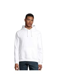 SOL'S - Bluza Z Kapturem Dla Dorosłych Unisex Stellar. Typ kołnierza: kaptur. Kolor: biały. Materiał: polar. Sport: turystyka piesza #1