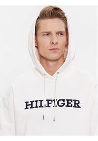 TOMMY HILFIGER - Tommy Hilfiger Bluza Monotype Embro MW0MW33062 Biały Regular Fit. Kolor: biały. Materiał: bawełna #3