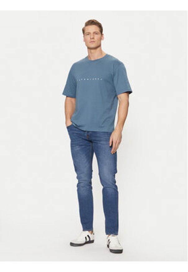 Jack & Jones - Jack&Jones T-Shirt Star 12234746 Zielony Relaxed Fit. Kolor: niebieski. Materiał: bawełna