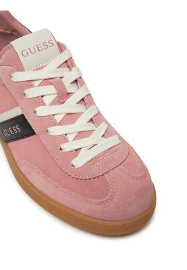 Guess Sneakersy FLPNOL LEP12 Różowy. Kolor: różowy. Materiał: skóra