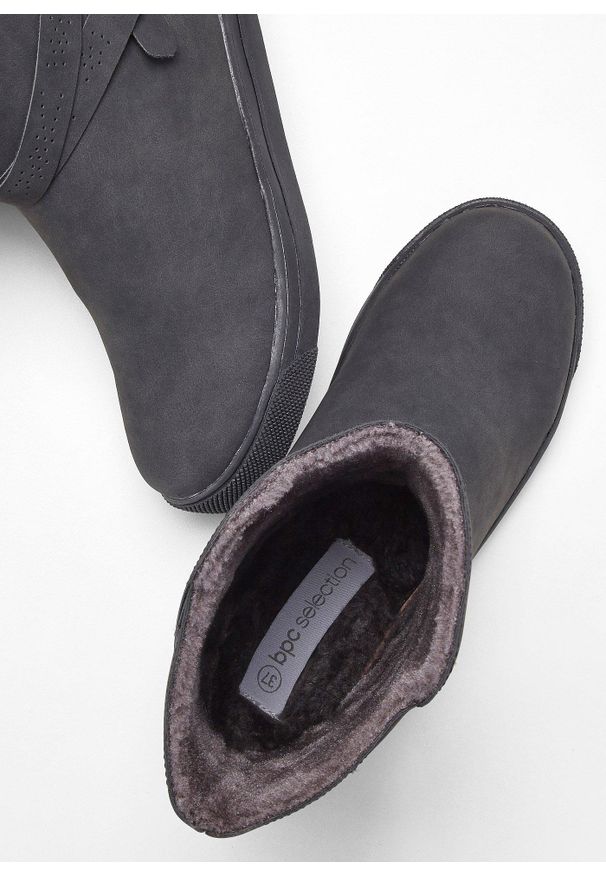 bonprix - Botki. Kolor: szary. Sezon: zima