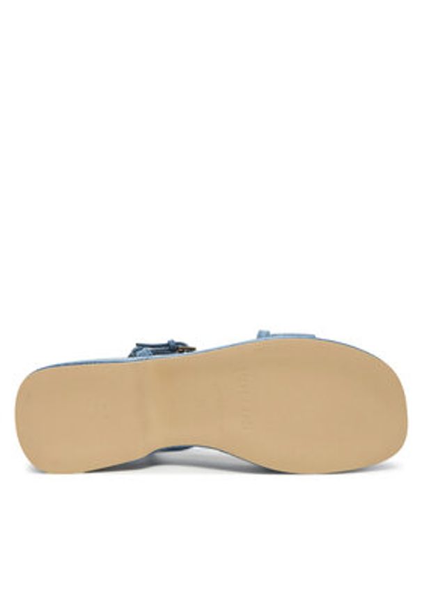 Pollini Sandały SA16318I0MTQ0707 Niebieski. Kolor: niebieski. Materiał: materiał