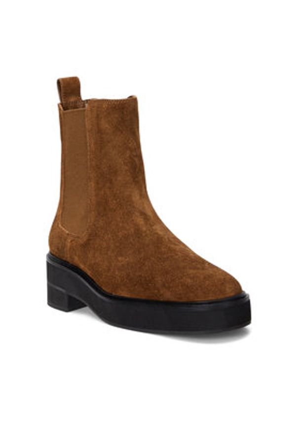 Lauren Ralph Lauren - LAUREN RALPH LAUREN Sztyblety 802951237001 Brązowy. Kolor: brązowy. Materiał: zamsz, skóra
