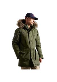 Parka Superdry Everest. Kolor: zielony. Sezon: zima #1