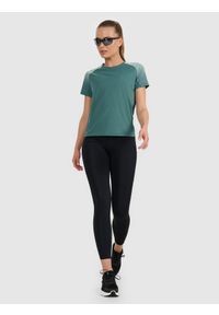 4f - 4F Legginsy do biegania szybkoschnące damskie - czarne XS. Stan: podwyższony. Kolor: czarny. Materiał: włókno. Długość: długie. Sport: fitness, bieganie #1