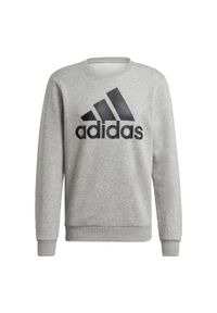 Adidas - Bluza adidas Essentials Big Logo, Mężczyźni. Kolor: wielokolorowy, czarny, szary. Materiał: bawełna, materiał