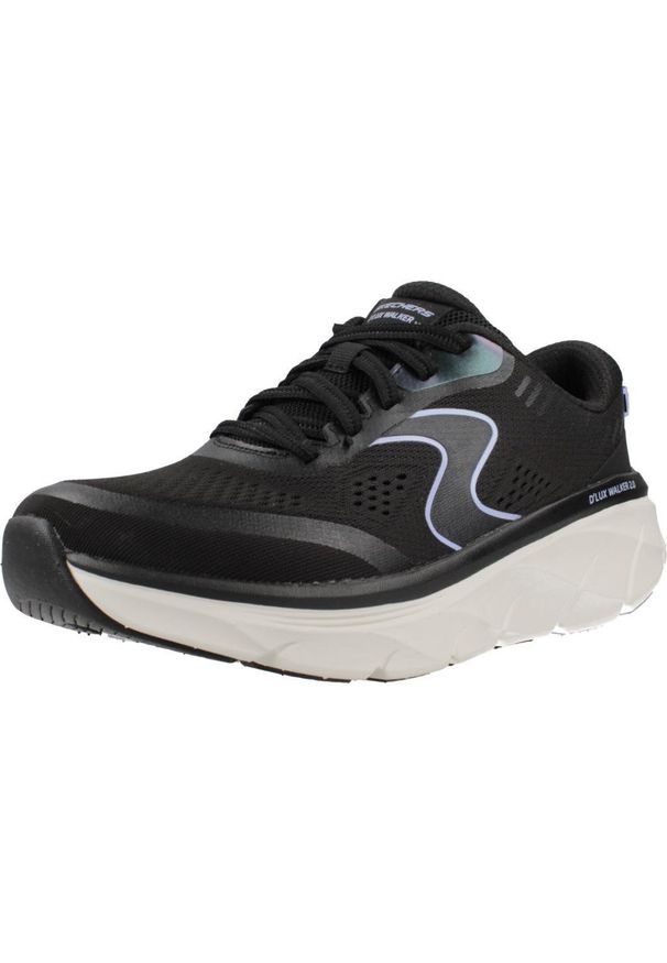 skechers - Kapcie SKECHERS DLUX WALKER 2.0 Czarny. Kolor: czarny. Materiał: tkanina