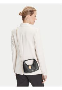 Calvin Klein Jeans Torebka Stone Lock Slouchy Crossbody Bag LV04K3177G Czarny. Kolor: czarny. Materiał: skórzane #5