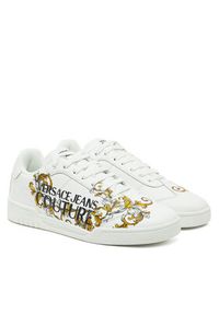 Versace Jeans Couture Sneakersy 78YA3SD1 Biały. Kolor: biały. Materiał: skóra