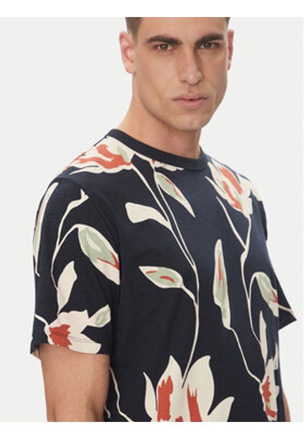 Jack & Jones T-Shirt Palermo 12279351 Granatowy Regular Fit. Kolor: niebieski. Materiał: bawełna