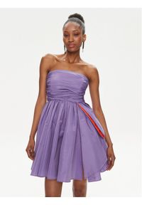 Pinko Sukienka koktajlowa Fiamma fiole101589 Y3LE Fioletowy Regular Fit. Kolor: fioletowy. Materiał: syntetyk. Styl: wizytowy
