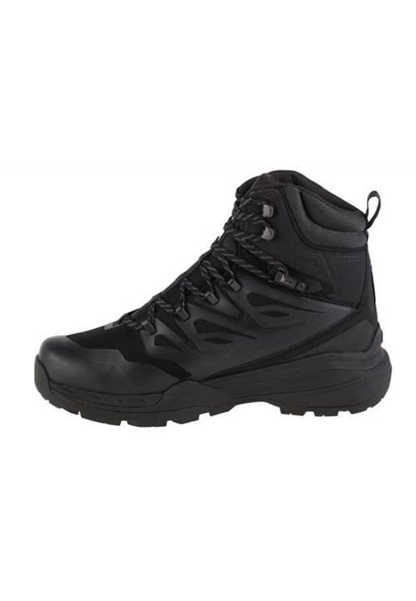 Buty trekkingowe męskie Helly Hansen Traverse Hiking Boots. Wysokość cholewki: za kostkę. Zapięcie: sznurówki. Kolor: czarny. Materiał: materiał, skóra, tkanina. Szerokość cholewki: normalna