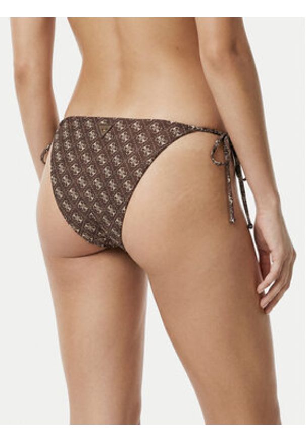 Guess Dół od bikini E6GO29 KCBJ0 Brązowy. Kolor: brązowy. Materiał: syntetyk
