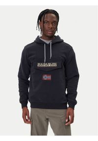 Napapijri Bluza Burgee Wint 4 NP0A892T Czarny Regular Fit. Kolor: czarny. Materiał: bawełna