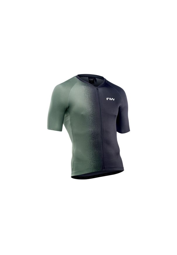 Koszulka rowerowa NORTHWAVE BLADE Jersey zielono czarna. Kolor: wielokolorowy, zielony, czarny. Materiał: jersey